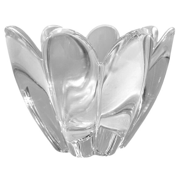 Orrefors Stunning Crystal Signed Mayflower Bowl-Vintage 1970's-5 1/8" Excellent! - Picture 1 of 6